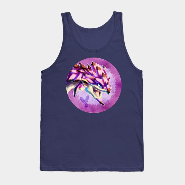 Huntable Monsters - Pink Rathian Tank Top by BeatBawksStudio